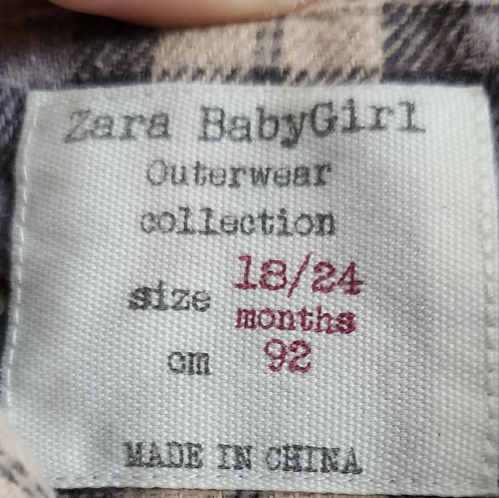 Zara BabyGirl 18/24 Months Trench Coat - Picture 9 of 13